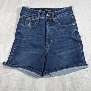 Judy Blue Shorts Medium Wash Denim Bermuda Women's Size Small